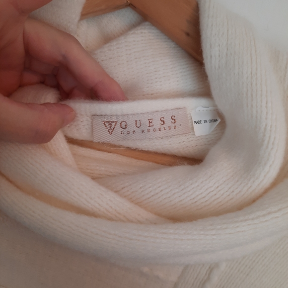 GUESS Poncho, One Size, Off White/Cream Colour - Picture 8 of 8